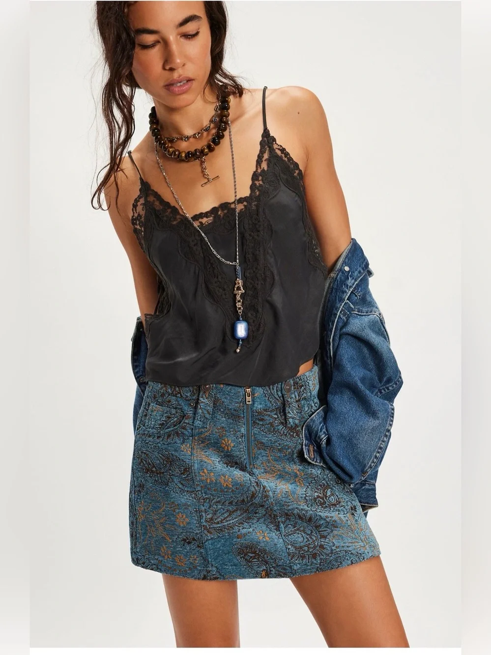 Free People Micah Mini Skirt